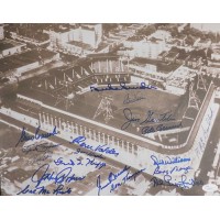 Brooklyn Dodgers HOFers & Stars Signed 11x14 Stock Card Photo Signed By 18 JSA Authenticated