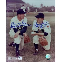 Brooklyn Dodgers Johnny Podres & Preacher Roe Signed 8x10 Photo Global Authenticated