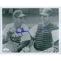 Los Angeles Dodgers Norm & Larry Sherry Signed 8x10 Photo JSA Authenticated