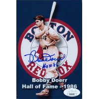 Bobby Doerr Boston Red Sox Signed 4x6 Glossy Photo JSA Authenticated