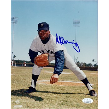 Al Downing New York Yankees Signed 8x10 Glossy Photo JSA Authenticated