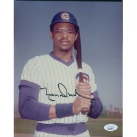 Leon Durham Chicago Cubs Signed 8x10 Glossy Photo JSA Authenticated