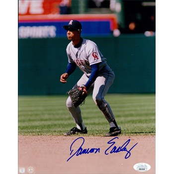 Damion Easley California Angels Signed 8x10 Glossy Photo JSA Authenticated