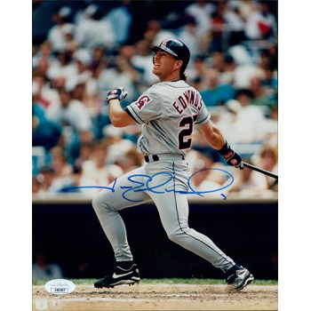 Jim Edmonds California Angels Signed 8x10 Glossy Photo JSA Authenticated