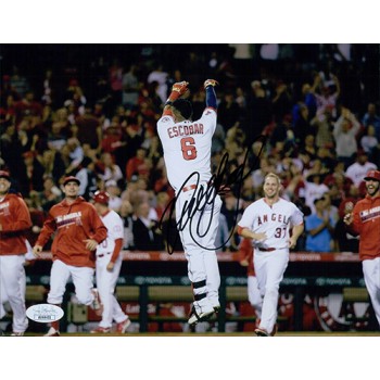 Yunel Escobar Los Angeles Angels Signed 8x10 Matte Photo JSA Authenticated