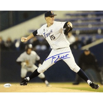 Thomas Eshelman Fullerton Titans Signed 11x14 Glossy Photo JSA Authenticated