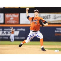 Thomas Eshelman Fullerton Titans Signed 11x14 Glossy Photo JSA Authenticated