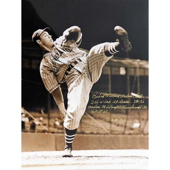 Robert Bob William Feller Cleveland Indians Signed 16x20 Photo JSA Authenticated