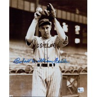 Robert Bob Feller Signed Cleveland Indians 8x10 Photo Global Authenticated