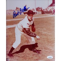 Bob Feller Cleveland Indians Signed 8x10 Glossy Photo JSA Authenticated