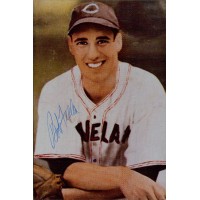 Bob Feller Cleveland Indians Signed 4x6 Matte Photo JSA Authenticated Bob Feller Cleveland Indians Signed 4x6 Matte Photo JSA Authenticated