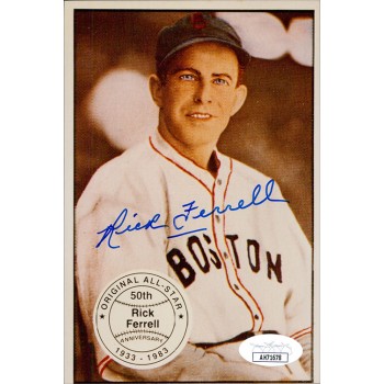 Rick Ferrell Boston Red Sox Signed 4x6 Glossy Photo JSA Authenticated