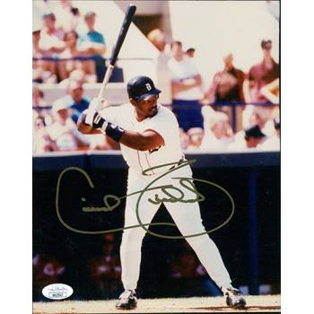 Cecil Fielder Detroit Tigers Signed 8x10 Glossy Photo JSA Authenticated