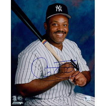 Cecil Fielder New York Yankees Signed 8x10 Glossy Photo Global Authenticated