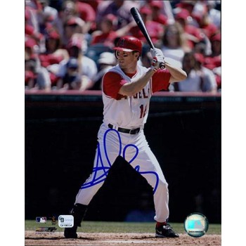 Steve Finley Anaheim Angels Signed 8x10 Glossy Photo Global Authenticated