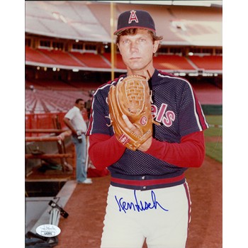 Ken Forsch California Angels Signed 8x10 Glossy Photo JSA Authenticated