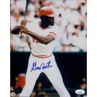 George Foster Cincinnati Reds Signed 8x10 Glossy Photo JSA Authenticated