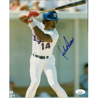 Julio Franco Texas Rangers Signed 8x10 Glossy Photo JSA Authenticated
