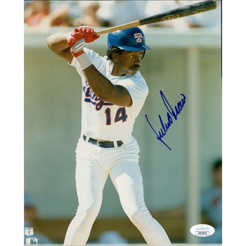 Julio Franco Texas Rangers Signed 8x10 Glossy Photo JSA Authenticated