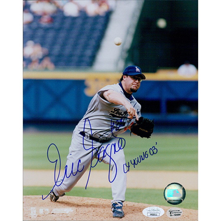 Eric Gagne Los Angeles Dodgers Signed 8x10 Glossy Photo JSA