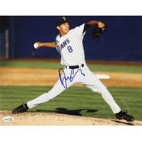 Justin Garcia Fullerton Titans Signed 11x14 Glossy Photo JSA Authenticated