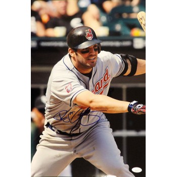 Ryan Garko Cleveland Indians Signed 12x18 Glossy Photo JSA Authenticated