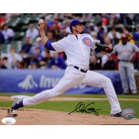 Matt Garza Chicago Cubs Signed 8x10 Glossy Photo JSA Authenticated