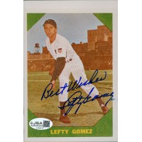 Lefty Gomez New York Yankees Signed 4x6 Glossy Photo JSA Authenticated