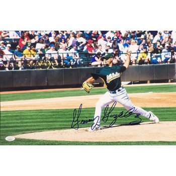 Gio Gonzalez Oakland Athletics Signed 12x18 Glossy Photo JSA Authenticated