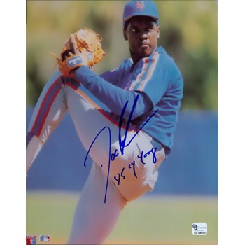 Dwight Doc Gooden New York Mets Signed 8x10 Glossy Photo Global Authenticated