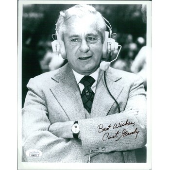 Curt Gowdy Sportscaster Signed 8x10 Glossy Photo JSA Authenticated