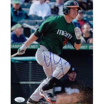 Yasmani Grandal Miami Hurricanes Signed 8x10 Glossy Photo JSA Authenticated