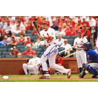 Tyler Greene St. Louis Cardinals Signed 12x18 Glossy Photo JSA Authenticated