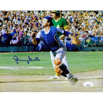 Jerry Grote Los Angeles Dodgers Signed 8x10 Glossy Photo JSA Authenticated