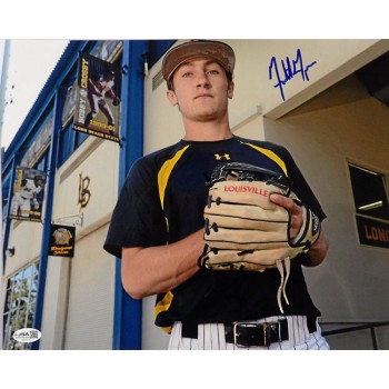 Garrett Hampson CSU Long Beach Signed 11x14 Glossy Photo JSA Authenticated