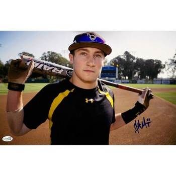 Garrett Hampson CSU Long Beach Signed 12x18 Glossy Photo JSA Authenticated