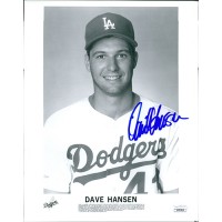 Dave Hansen Los Angeles Dodgers Signed 8x10 Glossy Photo JSA Authenticated