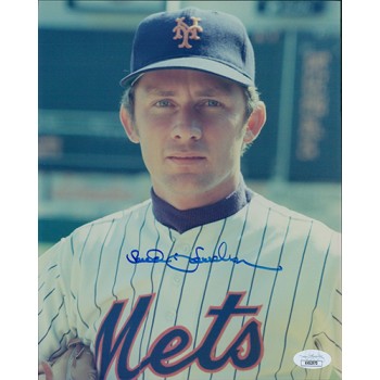 Bud Harrelson New York Mets Signed 8x10 Glossy Photo JSA Authenticated