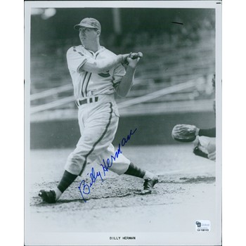 Billy Herman Chicago Cubs Signed 8x10 Glossy Photo Global Authenticated