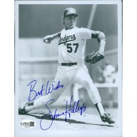 Shawn Hillegas Los Angeles Dodgers Signed 6x8 Glossy Photo JSA Authenticated
