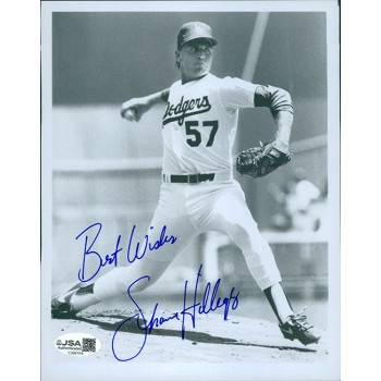Shawn Hillegas Los Angeles Dodgers Signed 6x8 Glossy Photo JSA Authenticated Shawn Hillegas Los Angeles Dodgers Signed 6x8 Glossy Photo JSA Authenticated