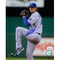 Luke Hochevar Kansas City Royals Signed 8x10 Glossy Photo JSA Authenticated