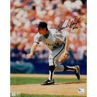Charlie Hough Florida Marlins Signed 8x10 Glossy Photo Global Authenticated GAI