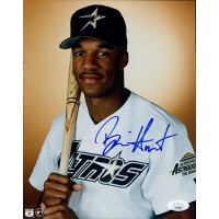Brian Hunter Houston Astros Signed 8x10 Glossy Photo JSA Authenticated