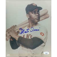 Monte Irvin New York Giants Signed 8x10 Glossy Photo JSA Authenticated