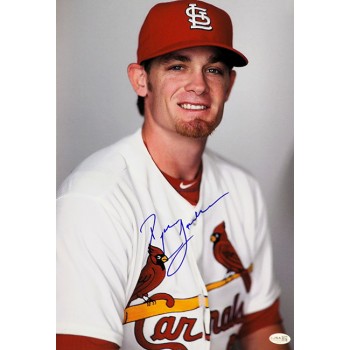 Ryan Jackson St. Louis Cardinals Signed 12x18 Glossy Photo JSA Authenticated