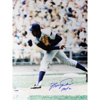 Ferguson Jenkins Chicago Cubs Signed 11x14 Glossy Photo PSA/DNA Authenticated