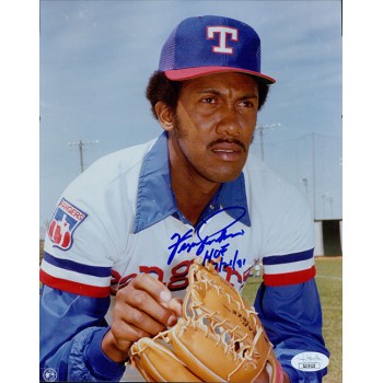 Ferguson Jenkins Texas Rangers Signed 8x10 Glossy Photo JSA Authenticated
