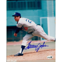 Tommy John Los Angeles Dodgers Signed 8x10 Glossy Photo JSA Authenticated Tommy John Los Angeles Dodgers Signed 8x10 Glossy Photo JSA Authenticated