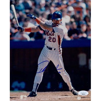 Howard Johnson New York Mets Signed 8x10 Glossy Photo JSA Authenticated